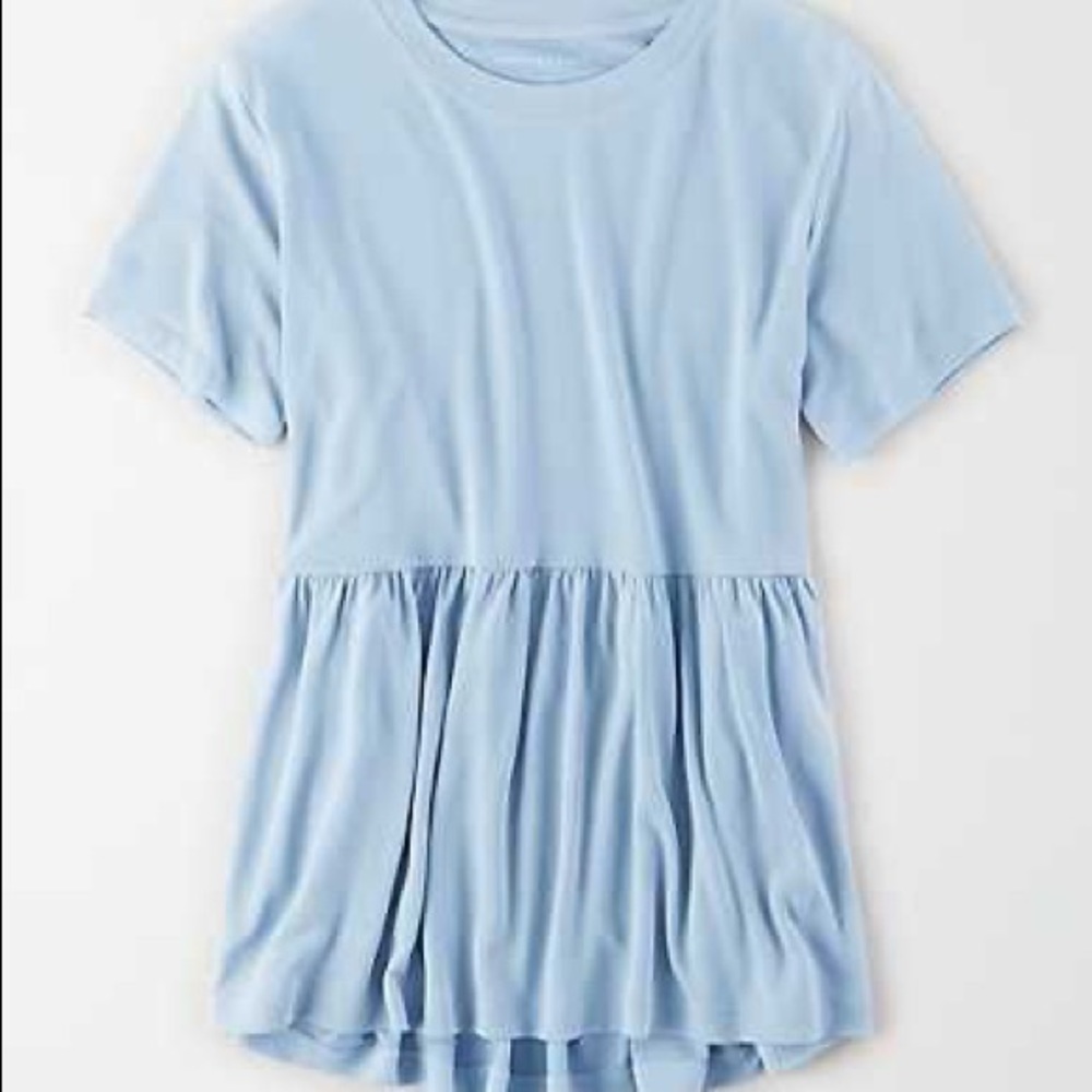 American Eagle Outfitters Women’s Blue Babydoll T-Shirt - Picture 4 of 12